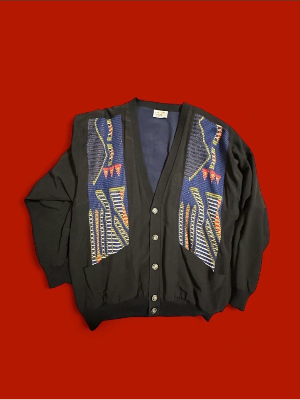 Vintage 90s Monello Italy knit cardigan size large